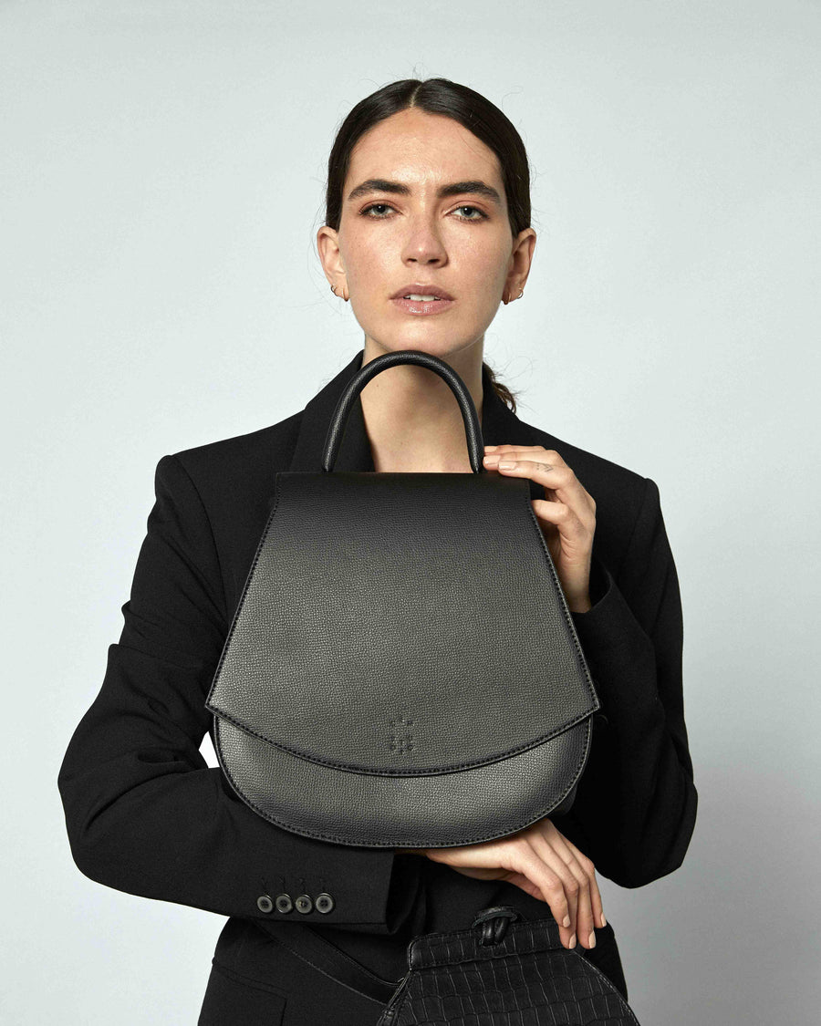 Jasper Handbag Textured Charcoal