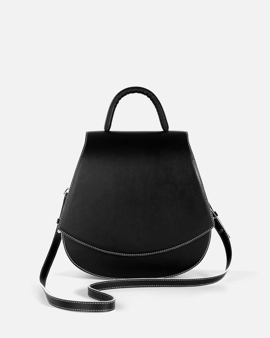 Jasper Handbag Charcoal & White
